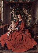 Jan Van Eyck Madonna mit dem lesenden Kinde oil